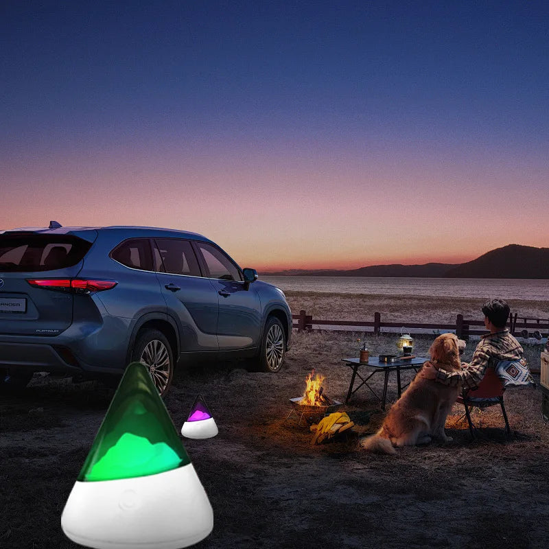 Trådløs LED Natlampe i Isbjerg Design