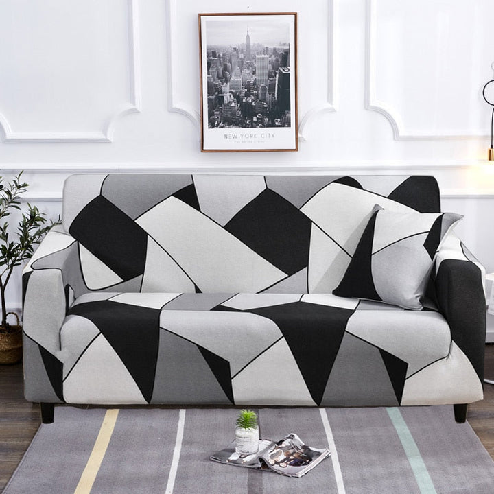 Moderne skridsikker farverig elastisk sofatræk