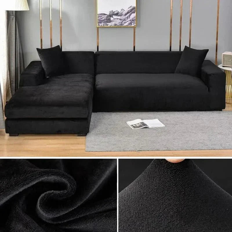 PlushFit - Højkvalitets Sofa Betræk Fremstillet af Strækvelour