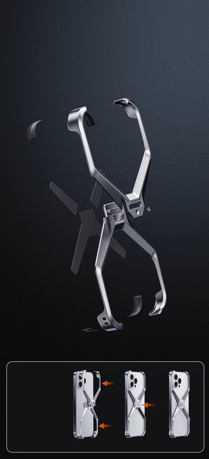 Aftageligt Metal Cool Alloy iPhone Cover