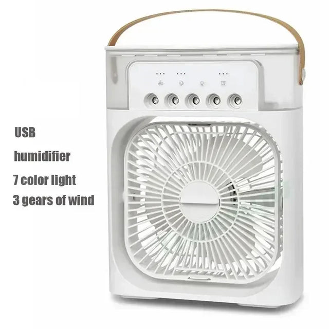 3 i 1 Ventilator Air Conditioner Husholdning Lille Air Cooler LED Natlys Bærbar Luftfugter Luftjusteringsventilator Kontor Hjem Ventilator Ny |