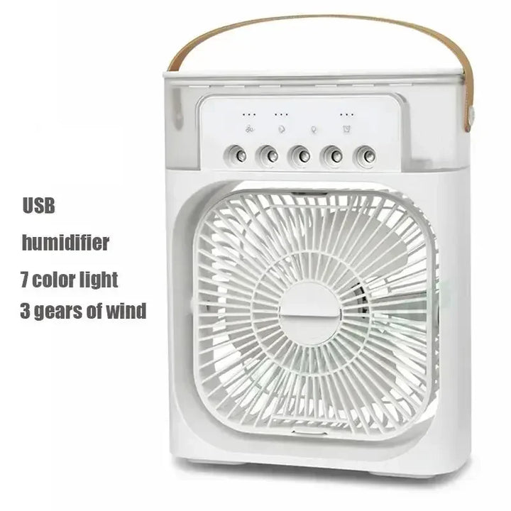3 i 1 Ventilator Air Conditioner Husholdning Lille Air Cooler LED Natlys Bærbar Luftfugter Luftjusteringsventilator Kontor Hjem Ventilator Ny |