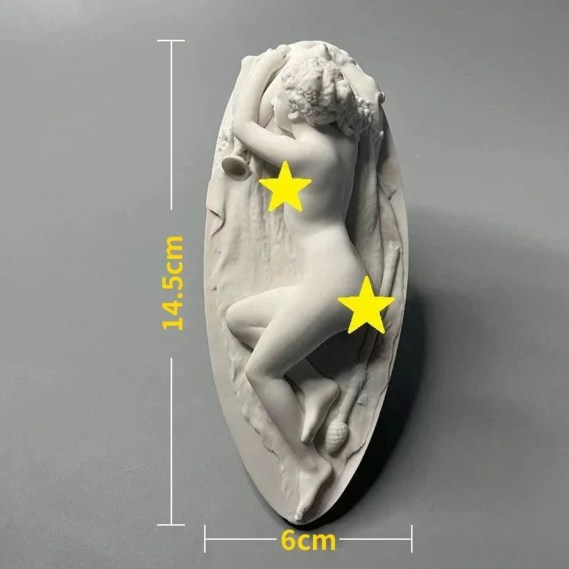 Nordisk INS Stil Karakter Plaster Statue DIY Malet Skitse Fotografi Rekvisitter Bord Dekorationer Hjem Kunst Plaster Dekoration