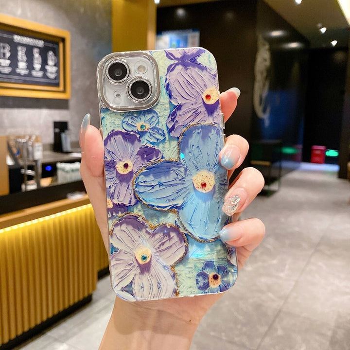 Flower Glow Soft Shockproof iPhone Cover
