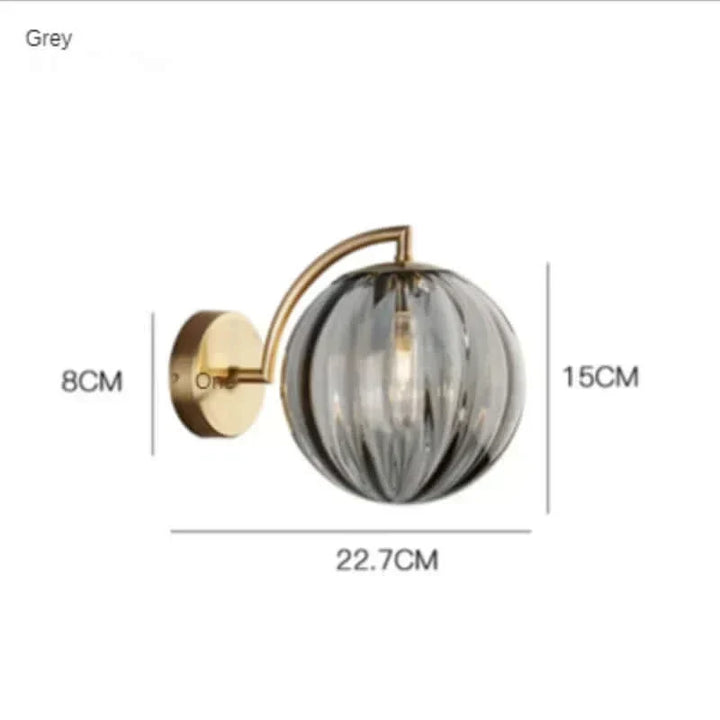 farverig Glas Moderne Væglampe