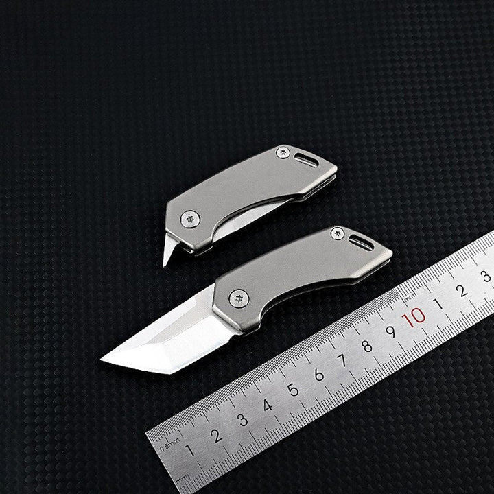 Titan-Titanium legering Taske Nøglering Kniv
