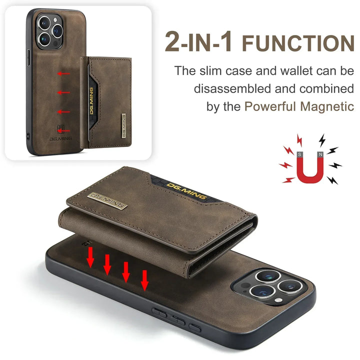 2-i-1 iPhone-etui med aftagelig pung