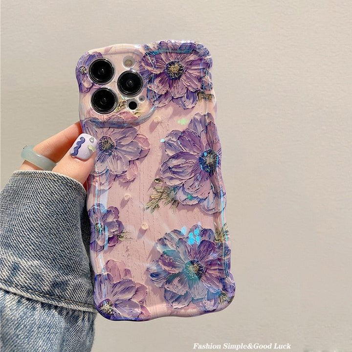 Blossom Glow Floral Pattern iPhone Cover