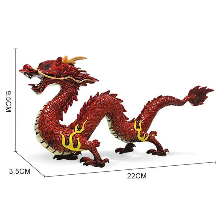 Livlig Kinesisk Drage Feng Shui Skulptur