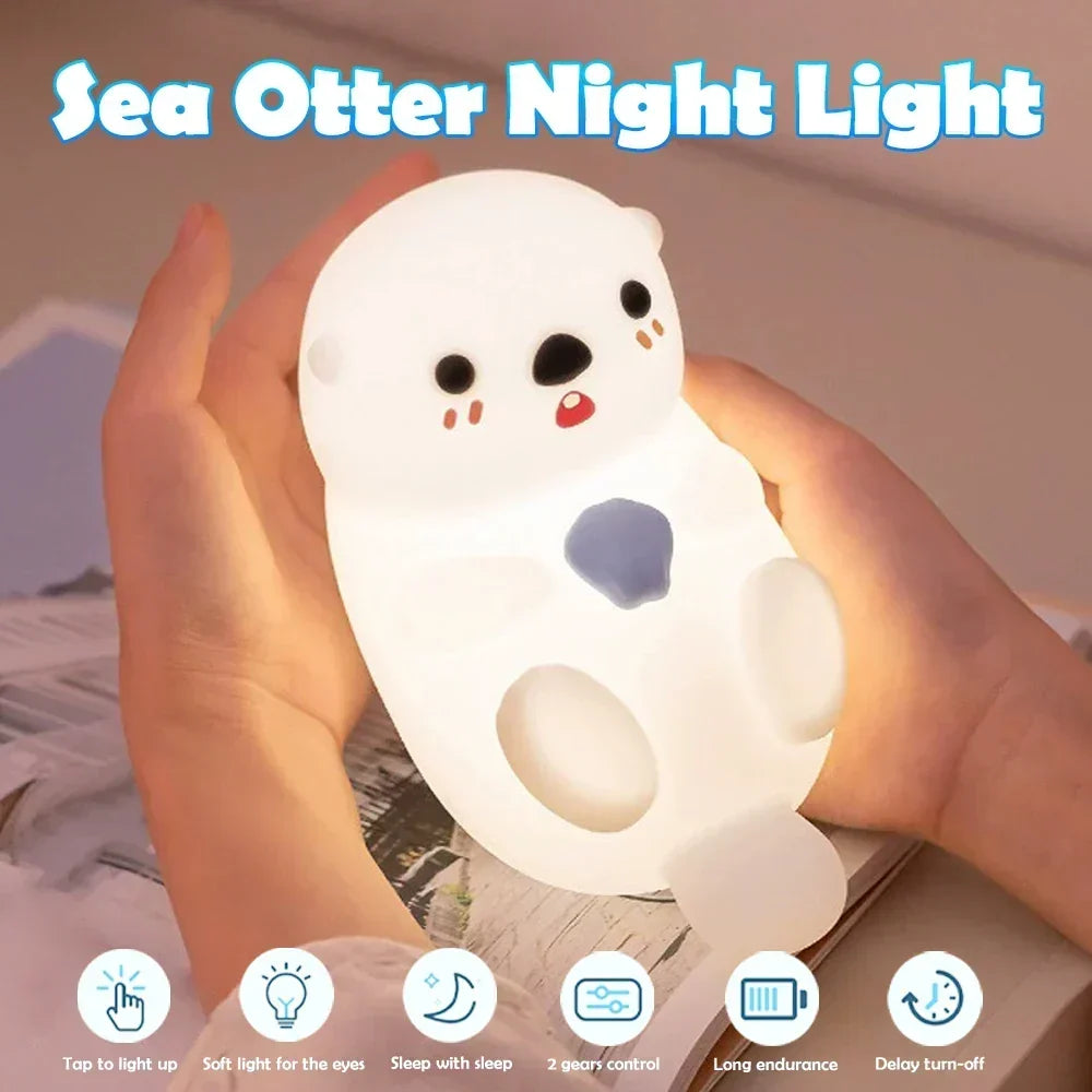 LumiSoft LED Natlampe | Blød Silikone | Ekstra Lang Batterilevetid | USB Genopladelig