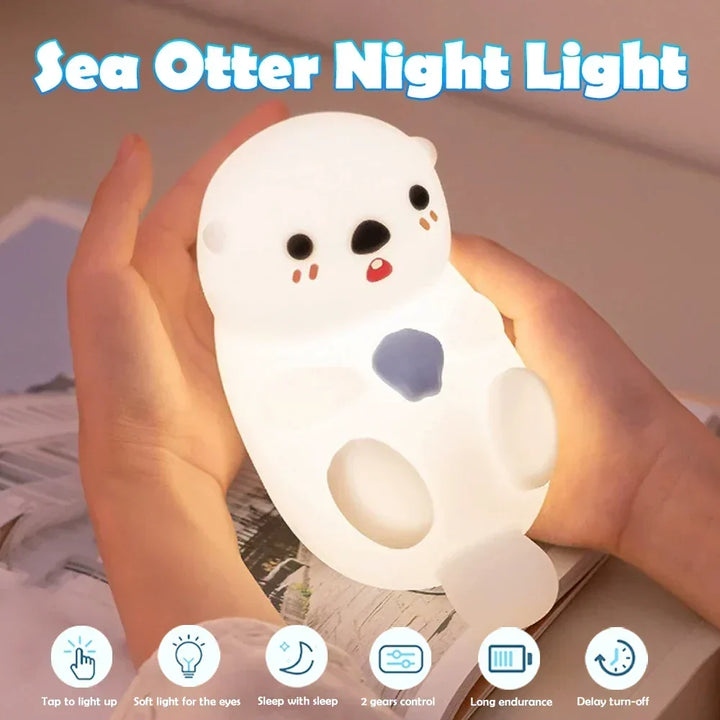 LumiSoft LED Natlampe | Blød Silikone | Ekstra Lang Batterilevetid | USB Genopladelig