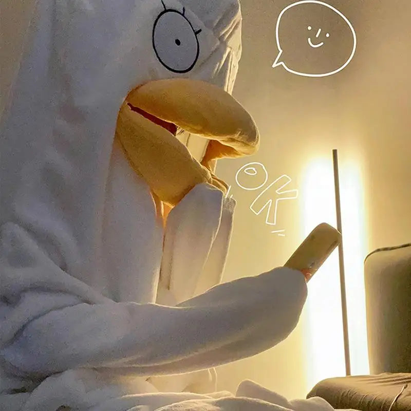 Forvirret And Varm Voksen Pyjamas Kostume