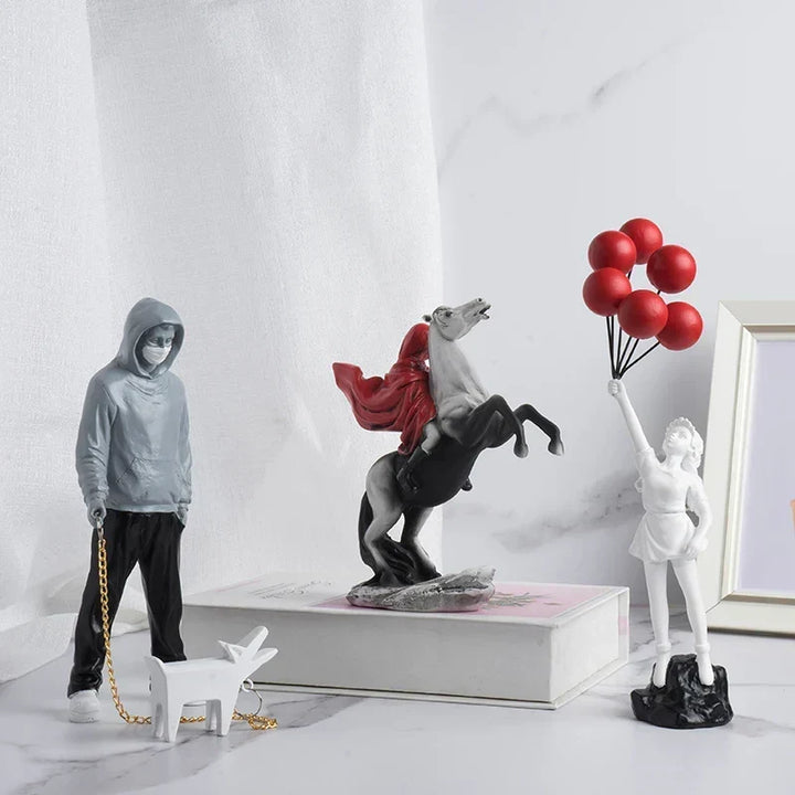 Banksy-inspireret skulpturkollektion