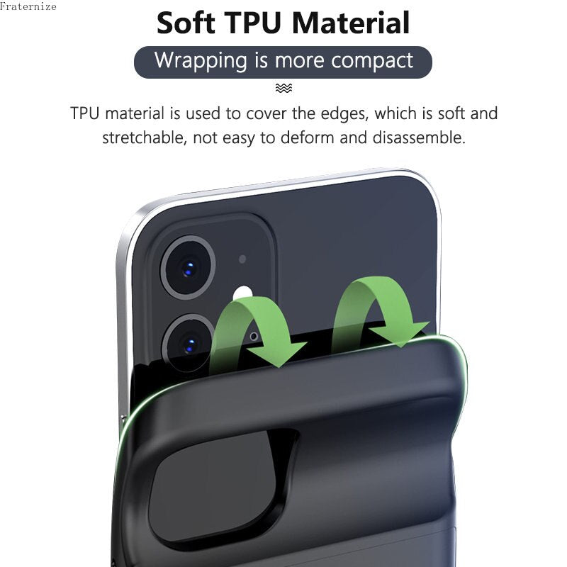 Power Bank Opladnings Armor Telefon Etui