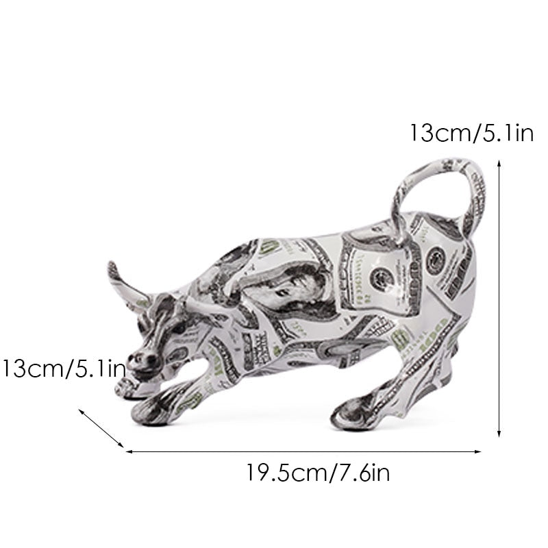 Graffiti-Maleri Harpiks Tyr Figurer Hjem Stue Soveværelse Kontor Skrivebord Feng Shui Ornamenter Samling Statuer
