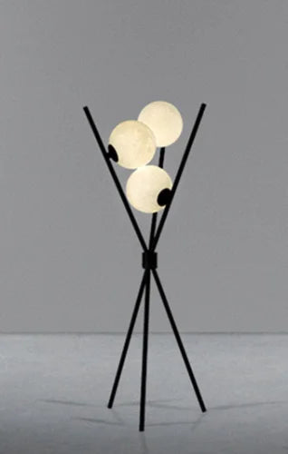 LunaGlow 3D Måne Gulvlampe moderne design med tripod LED!