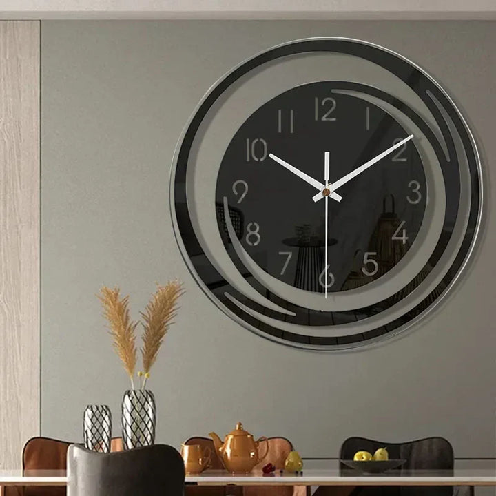 Acryl Vægur - Skandinavisk Design - Sort - Ur