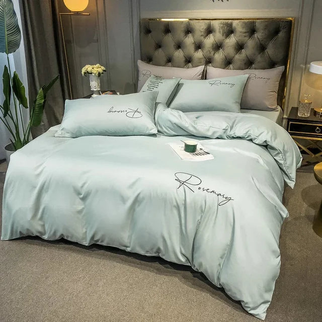 Luksus Duvet Cover med Elegant Broderi – Blød, Åndbar og Høj Kvalitet |
