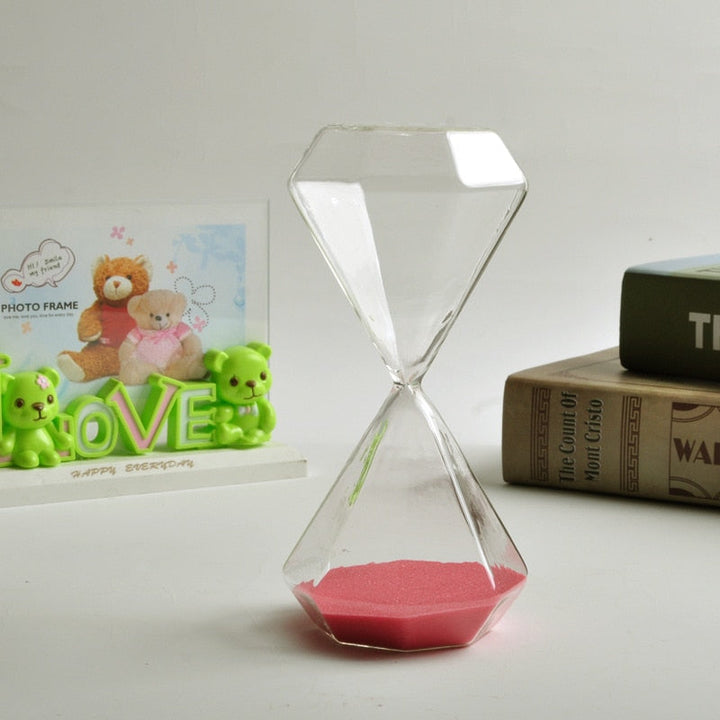 5–60 minutters diamant timeglas, timeglas, timeglas, gave til børn, timeglas, hjemmedekoration, fås i flere farveindstillinger