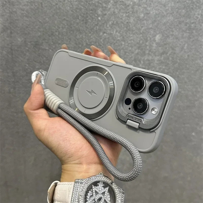 Magnetisk Blød Wrist Bracket Linse Dæksel iPhone Cover