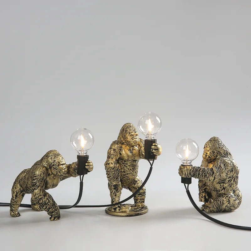 Vred Gorilla Bord Natlampe