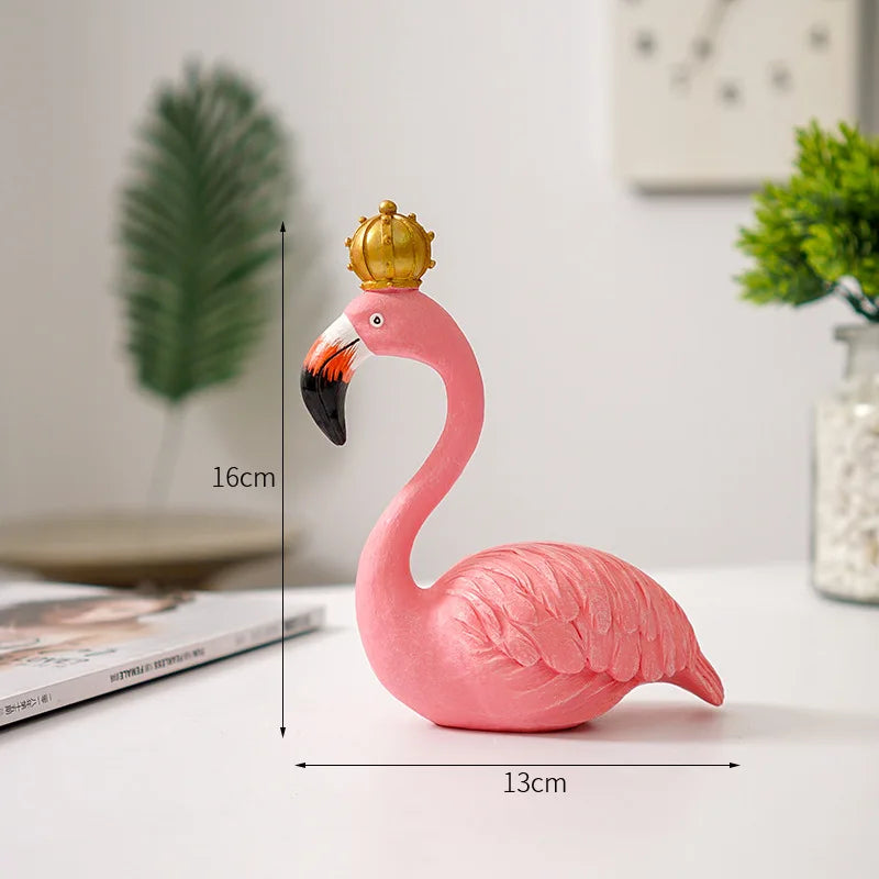 Nordisk Flamingo Figur Figur Statue Skulptur Stue Kontor Bryllup Fest Dekorationer Hjem Dekorations Tilbehør