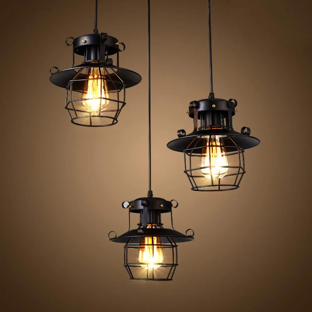 Norah Retro-Industriel Pendellampe