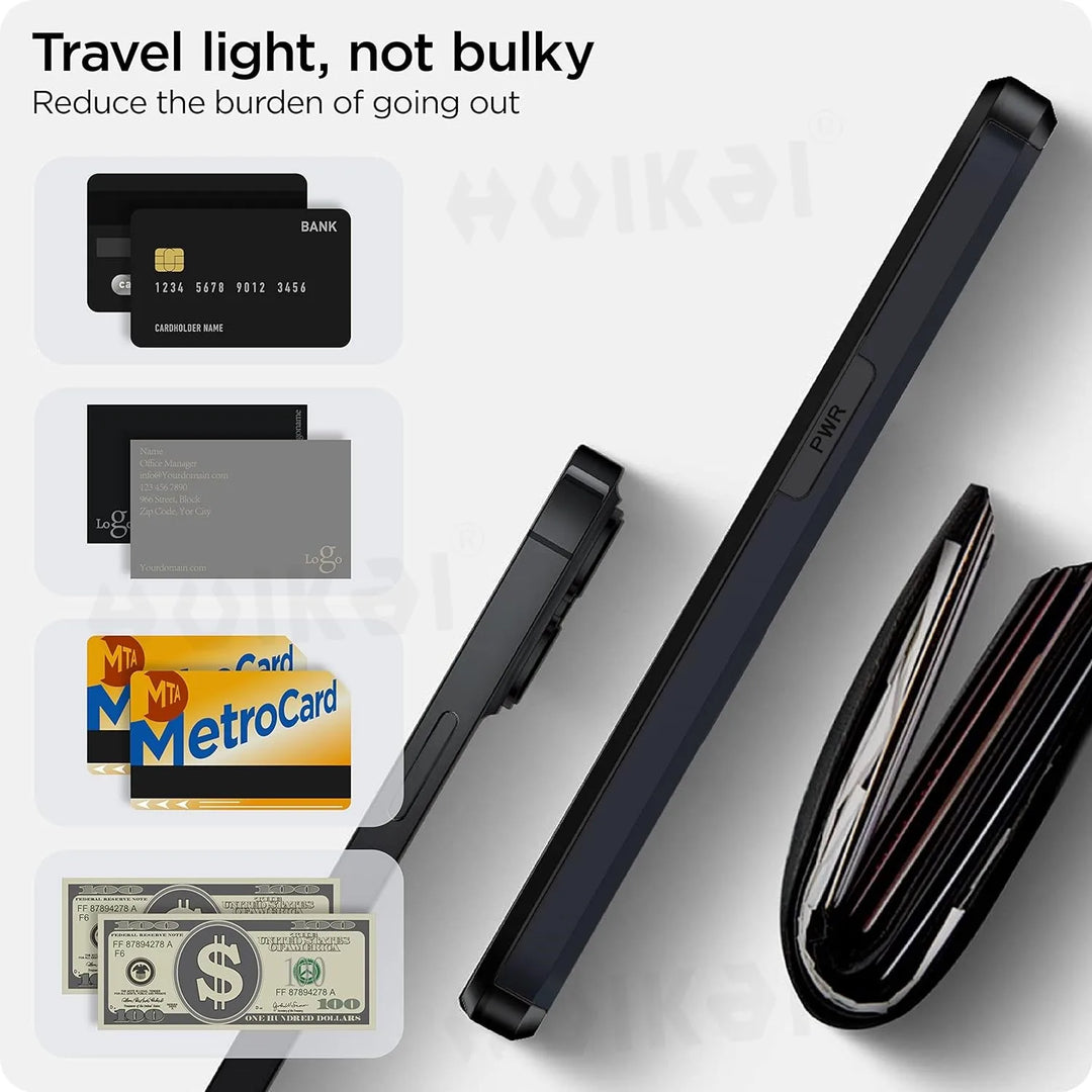 LuxShield iPhone Cover med Kort Holder | Slankt Design | Kortopbevaring | Beskyttelse &amp; Stil