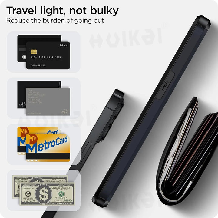 LuxShield iPhone Cover med Kort Holder | Slankt Design | Kortopbevaring | Beskyttelse &amp; Stil