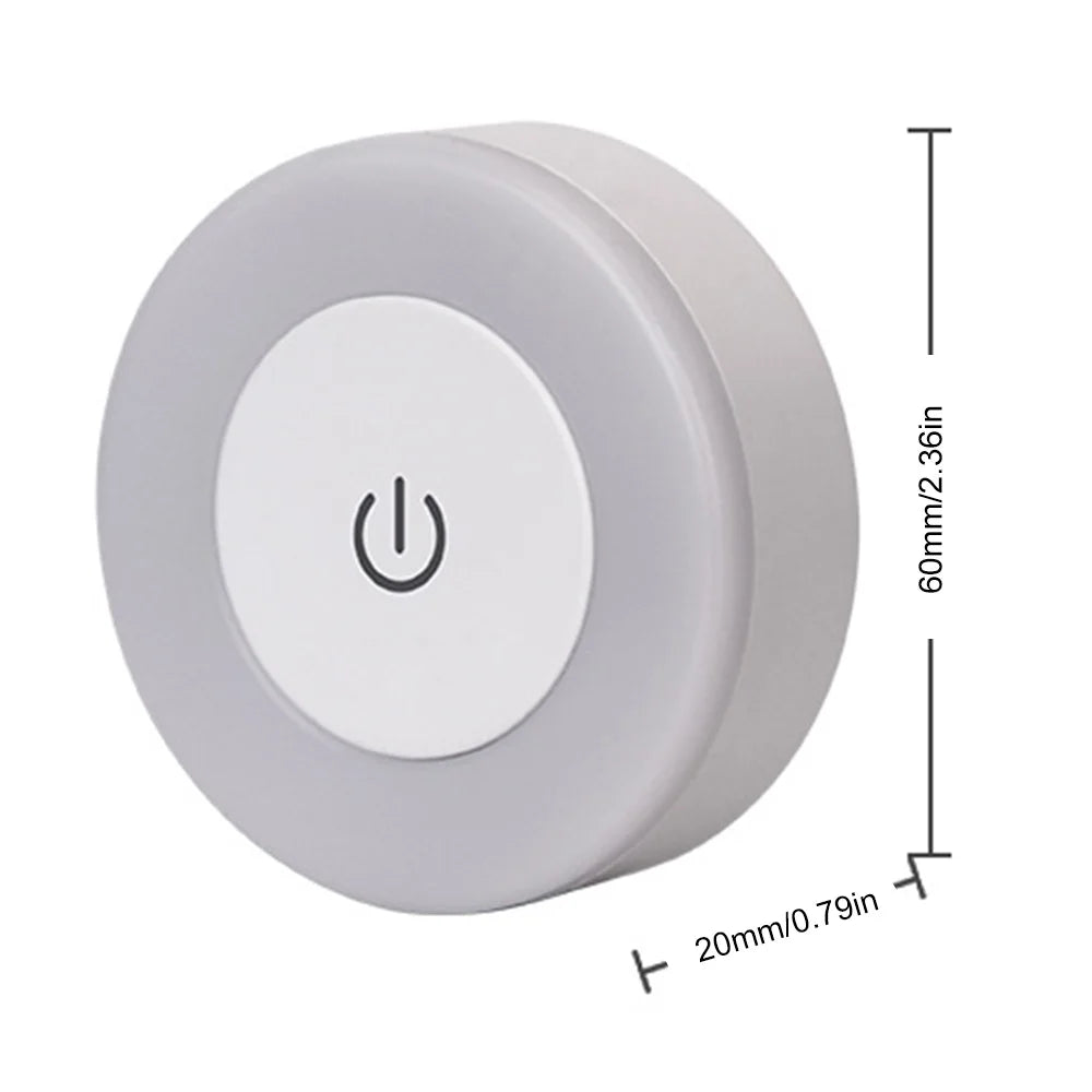 LUMORA Touch LED Nattelygte | USB Genopladelig | Magnetisk &amp; Trinløs Dæmpning | Varm &amp; Kold Lys