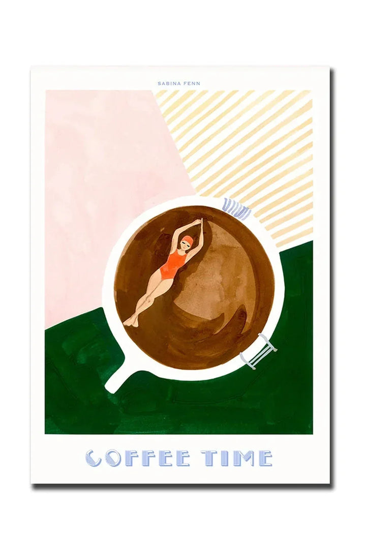 God Morgen Kaffe Lærred Plakat