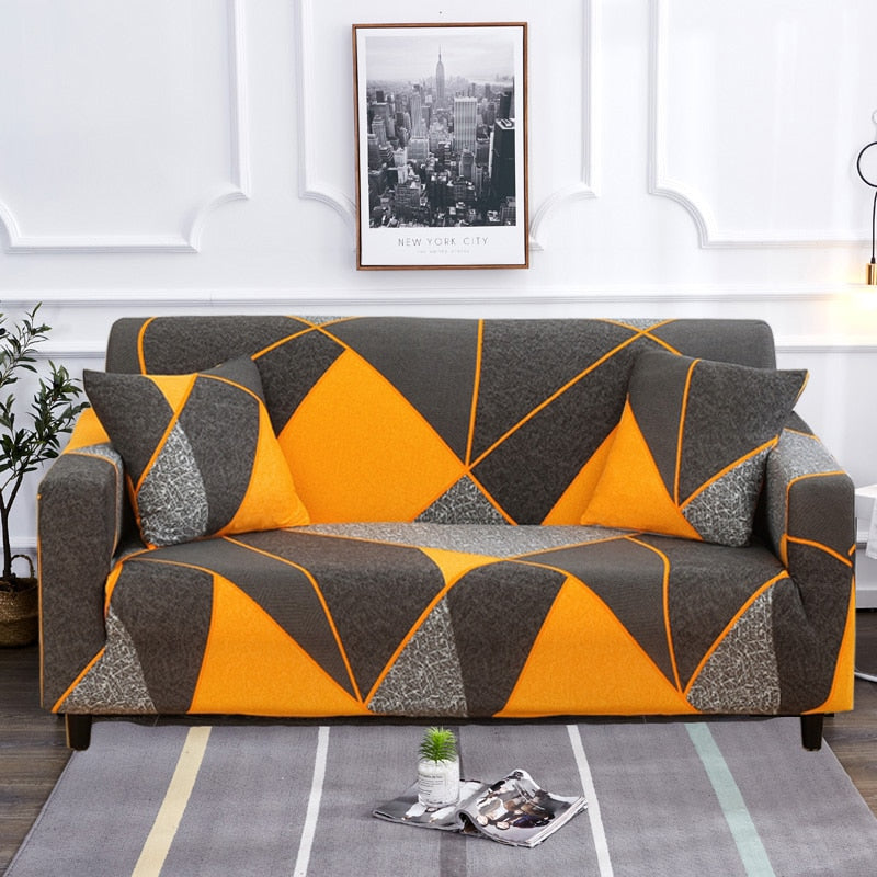 Moderne skridsikker farverig elastisk sofatræk