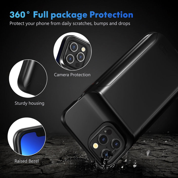 Power Bank Opladnings Armor Telefon Etui