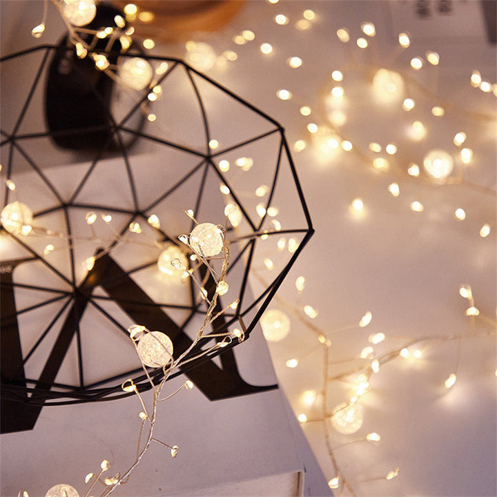Lysende Fyrværkeri Feer Twinkle Cluster Lyskæde