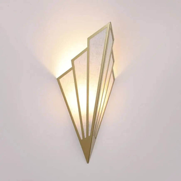 Vifteformet Art Deco Væglampe