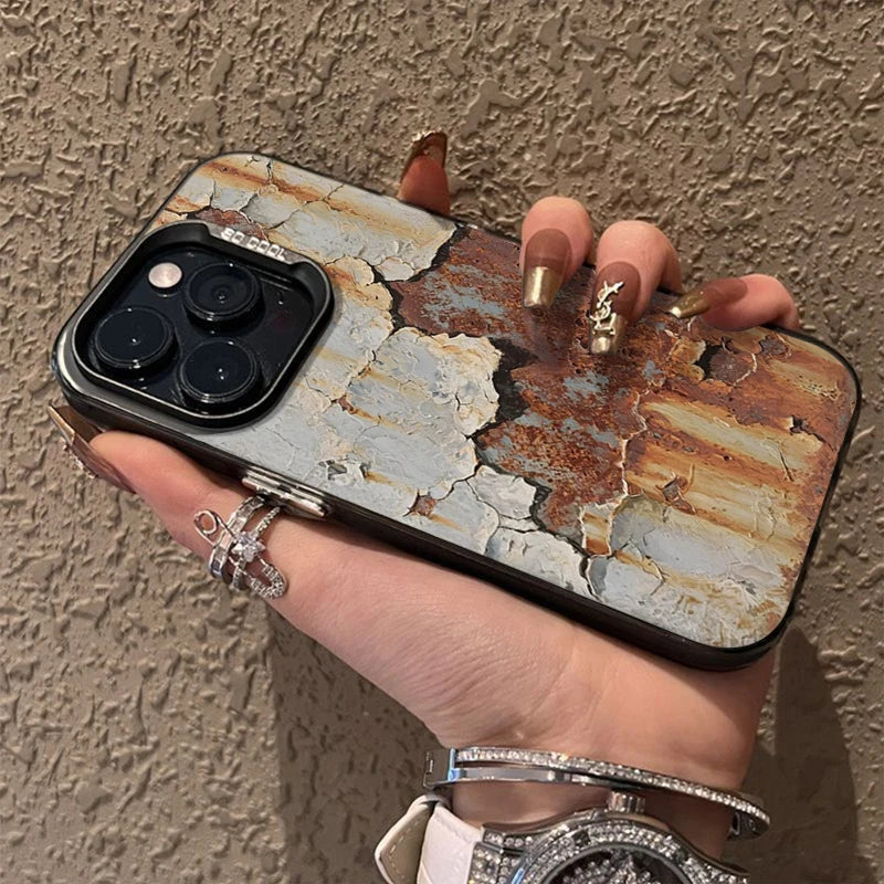 Industriel Rust Finish Stødabsorberende iPhone Cover