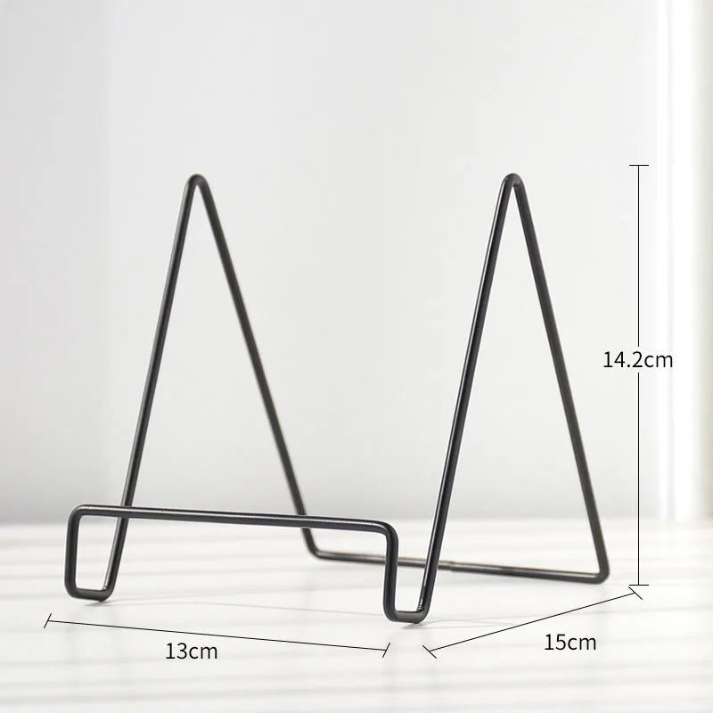 Jern Kunst Multi-Brug Display Stativ: Alsidigt magasin-, tallerken-, billede- og fotoalbumstativ til hjemmeindretning
