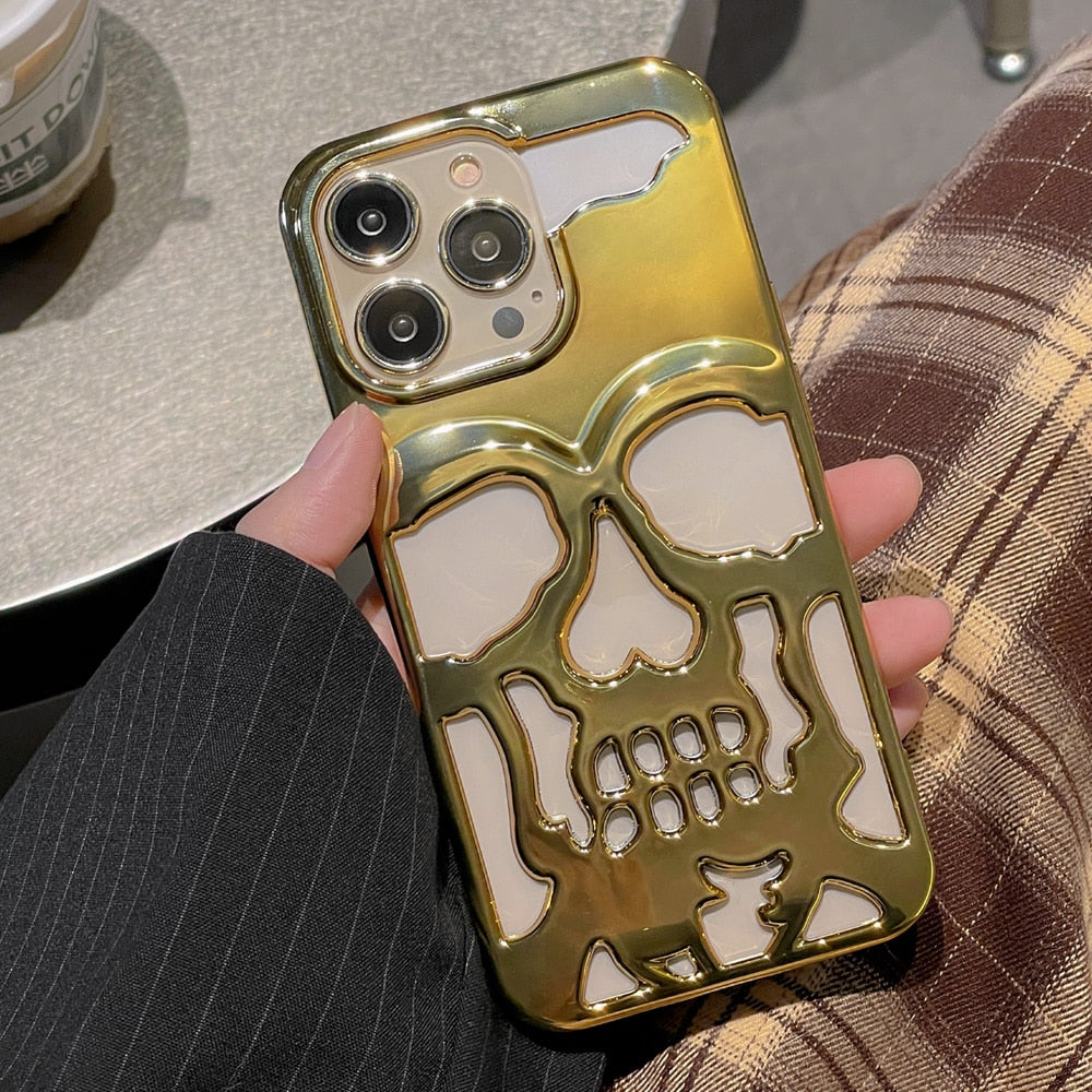 Gothic Midnight Skull Telefonetui