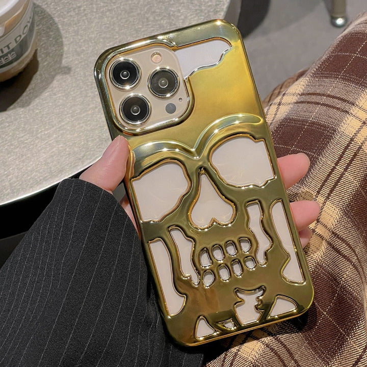 Gothic Midnight Skull Telefonetui
