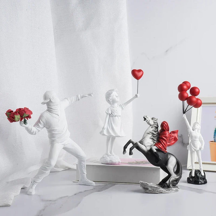 Banksy-inspireret skulpturkollektion