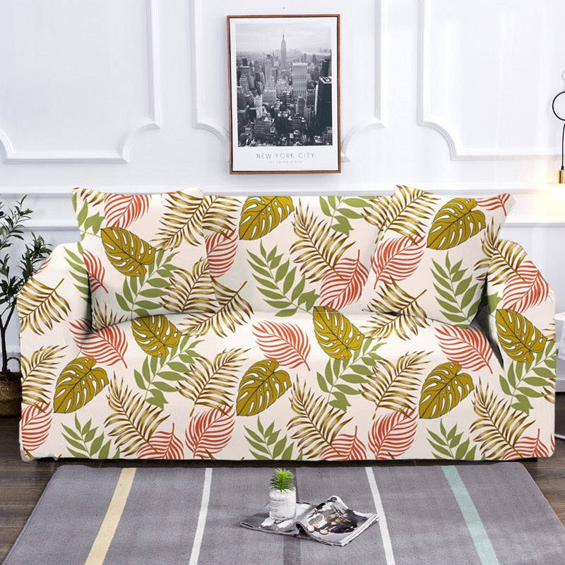 Moderne skridsikker farverig elastisk sofatræk