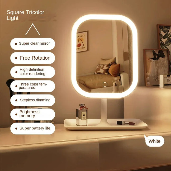 LED Makeup Spejl Lumiéra | 3 Lysfarver | Touch Kontrol | Moderne Design