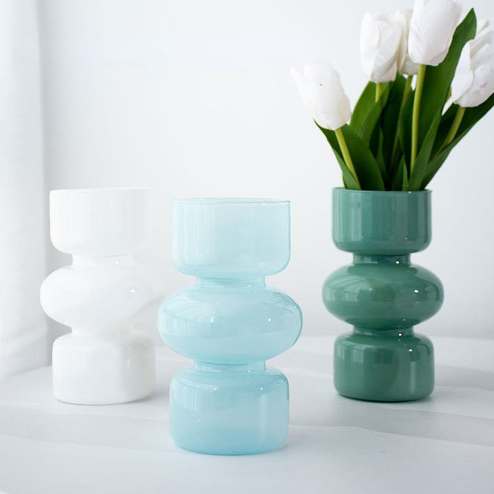 Glas Dyre Vase - Multifarvet