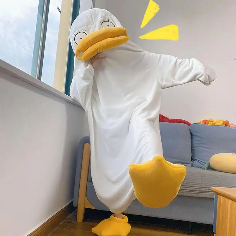 Forvirret And Varm Voksen Pyjamas Kostume