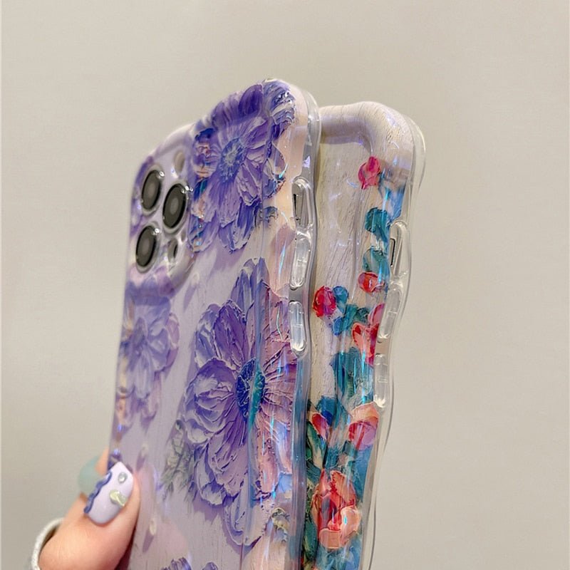 Blossom Glow Floral Pattern iPhone Cover