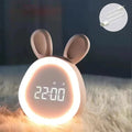 Børnealarmur i Kaninform med LED Natlys - BunniGlow