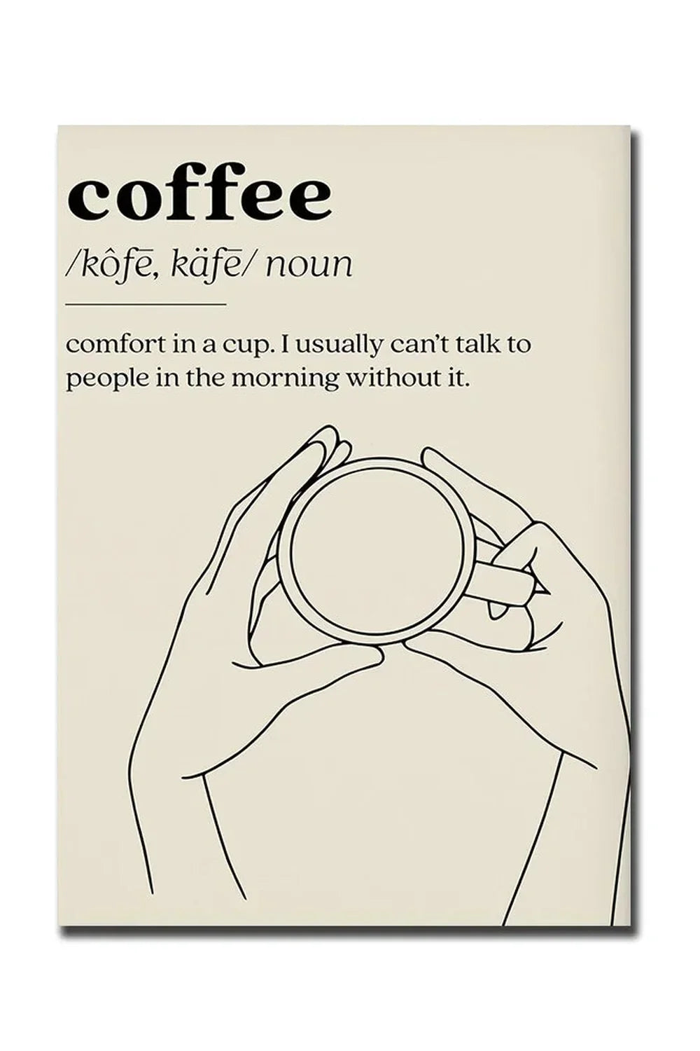 God Morgen Kaffe Lærred Plakat