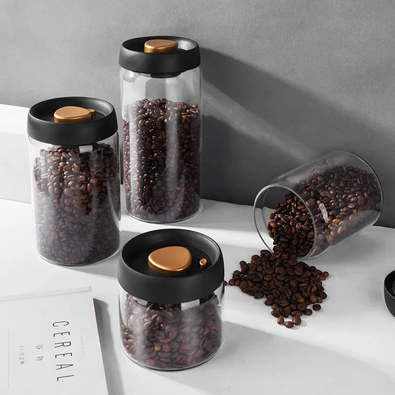 GIANXI Vakuumforseglet Kande, Kaffe Bønner, Glas, Tæt Beholder, Fødevarer, Korn, Slik, Friskholdende Beholder, Køkken Tilbehør