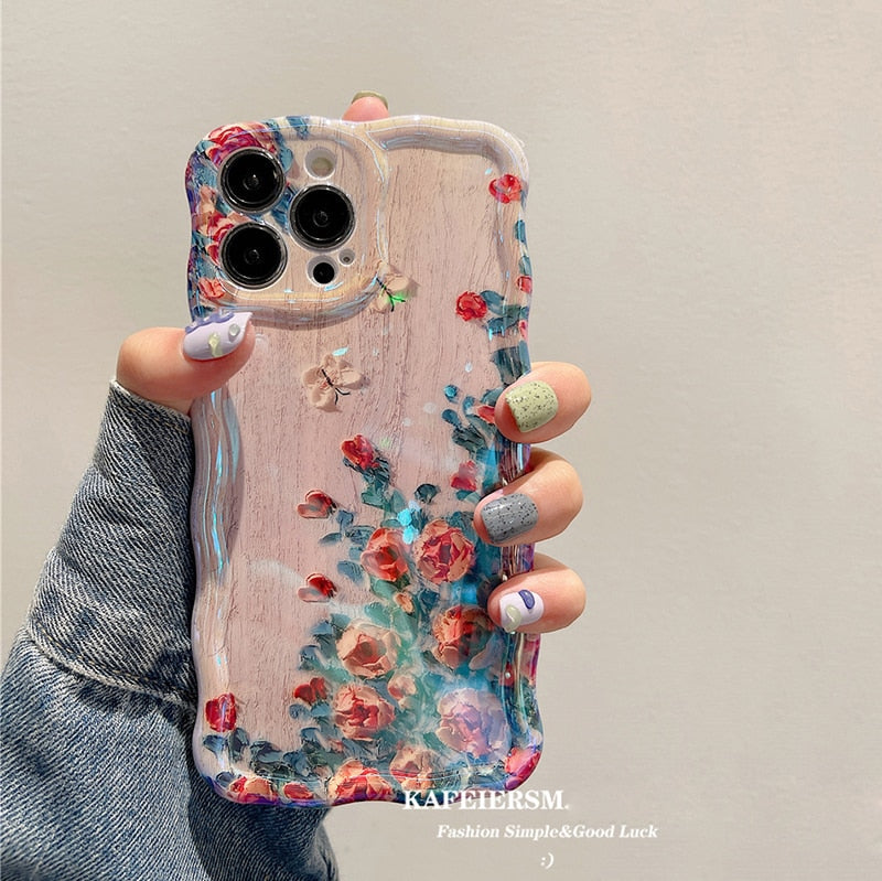 Blossom Glow Floral Pattern iPhone Cover