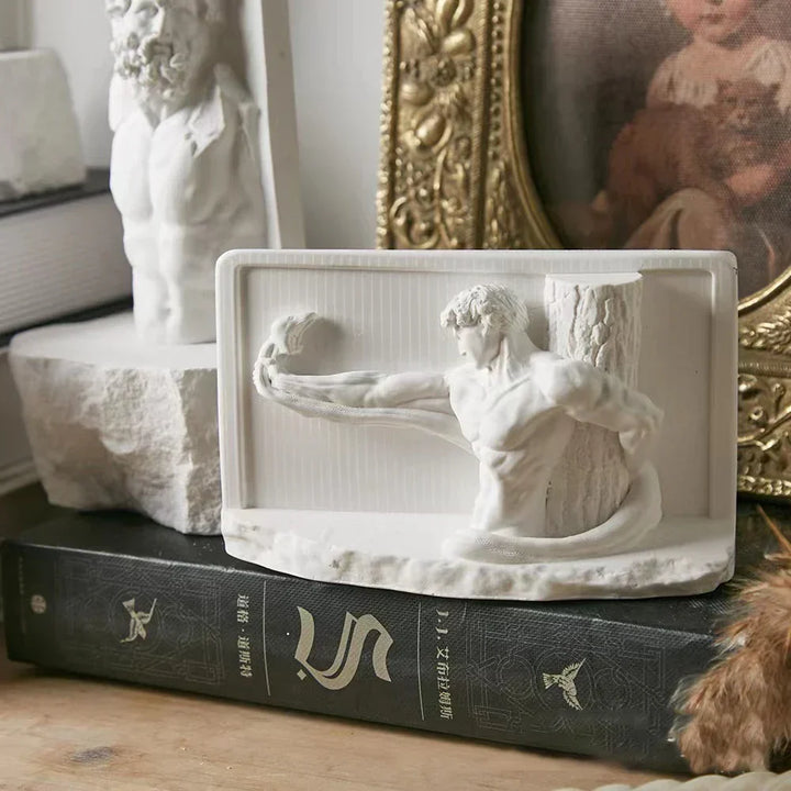 Nordisk INS Stil Karakter Plaster Statue DIY Malet Skitse Fotografi Rekvisitter Bord Dekorationer Hjem Kunst Plaster Dekoration